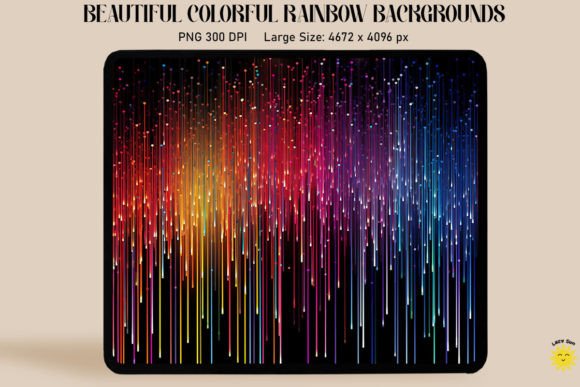 Download Magic Rain of Sparkling Rainbow Lines - Rainbow lines Collection