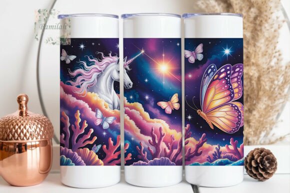 Download Mystical Unicorn Butterfly 20oz Tumbler - Unicorn Collection