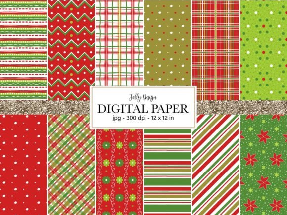 Download Christmas Pattern Digital Paper - Digital paper Collection