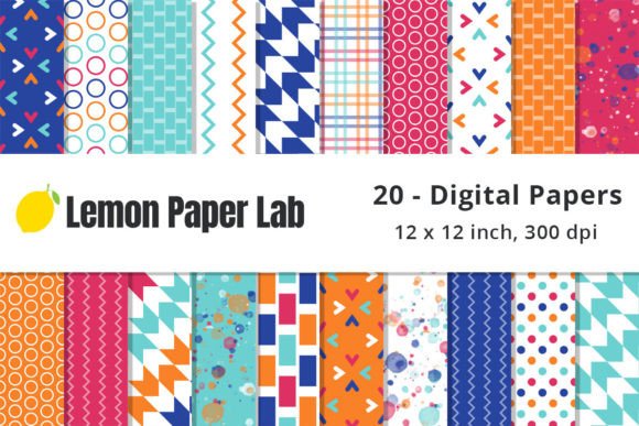 Download Bright Geometric Printable Paper - Printable Collection