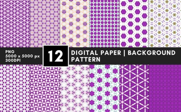 Download Purple Pattern Printable Digital Paper - Digital paper Collection