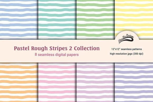 Download Striped Digital Paper Bundle Pack - Digital paper Collection