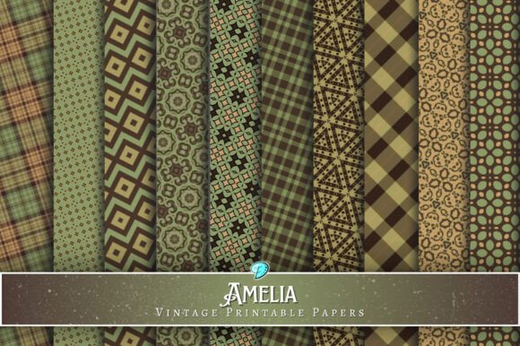 Download Amelia Vintage Printable Papers - Printable Collection