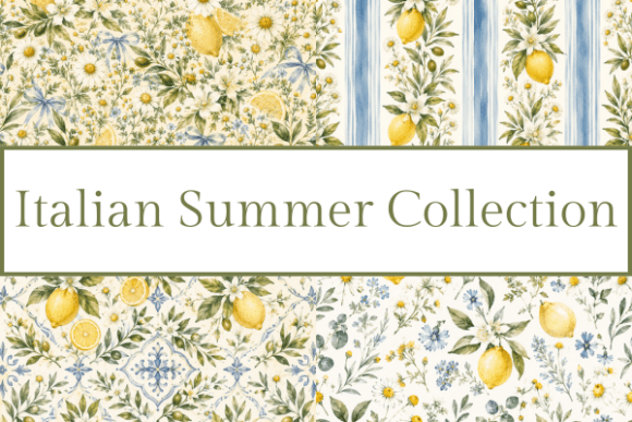 Download Italian Summer Lemon Floral Bundle - Lemon Collection