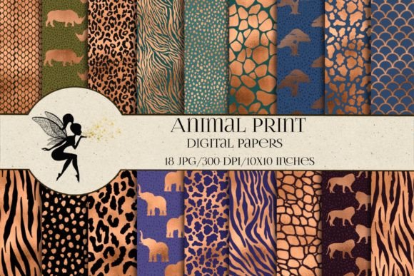 Download Animal Print Digital Paper Pack - Digital paper Collection