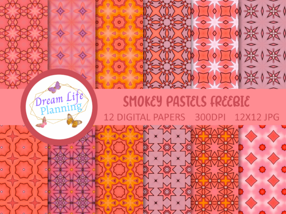 Download Smokey Pastels Free Digital Papers - Digital paper Collection