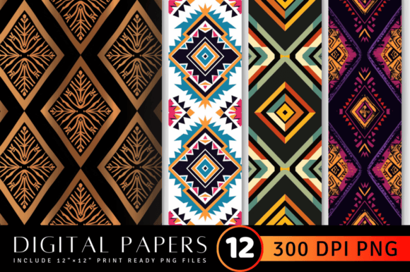 Download Aztec Diamond Digital Paper Backgrounds - Digital paper Collection