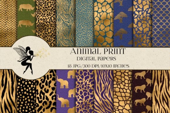 Download Animal Print Digital Paper Pack - Digital paper Collection
